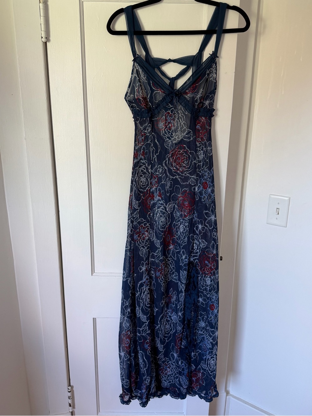 La Vie En Rose Maxi Length Sheer Slip